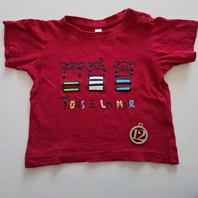 Tee-shirt manche courte taille 12mois 